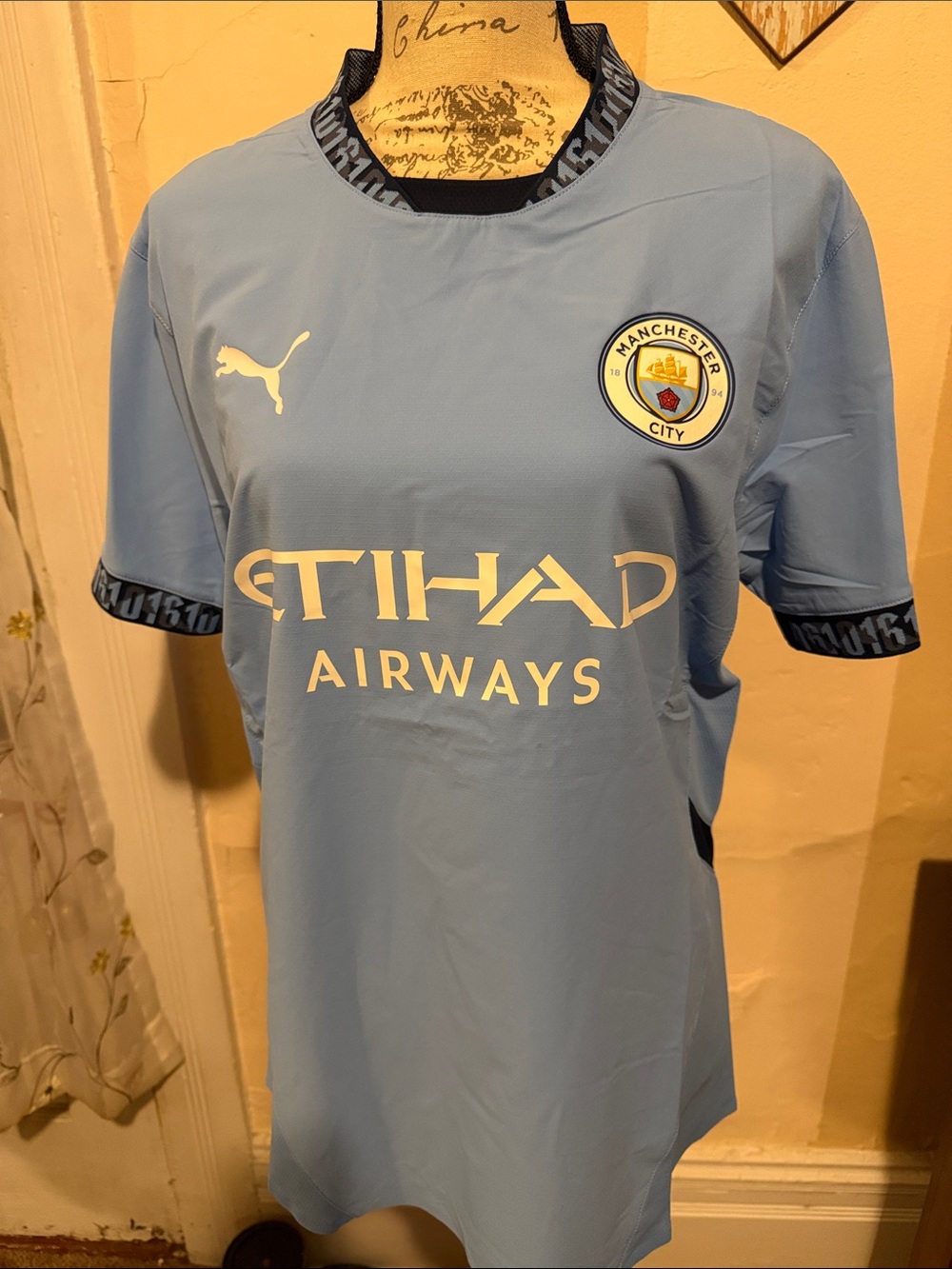 Manchester City Light Blue Puma Football Jersey